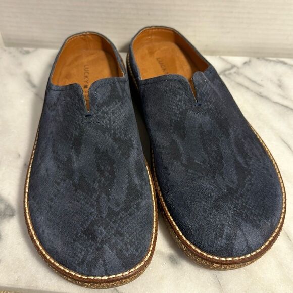 Lucky Brand Shoes - New lucky brand tamala clogs, sz8 blue suede NWOT